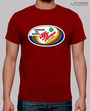 Camiseta Alfista Alfa Romeo Campione del Mondo